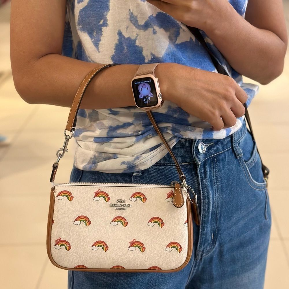 NWT‎ Coach Nolita 19 Bag With Rainbow Print - Picture 10 of 12